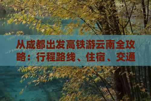 从成都出发高铁游云南全攻略：行程路线、住宿、交通、美食一应俱全