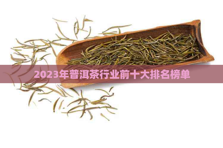 2023年普洱茶行业前十大排名榜单