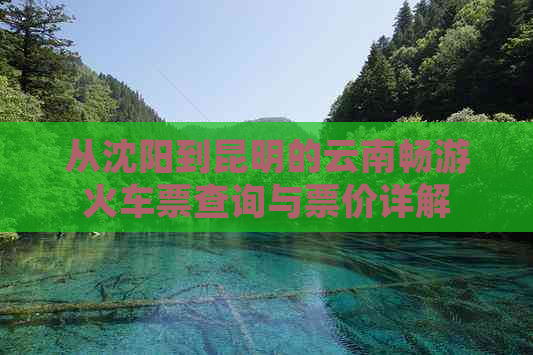 从沈阳到昆明的云南畅游火车票查询与票价详解