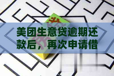 美团生意贷逾期还款后，再次申请借款的成功率及后续处理指南