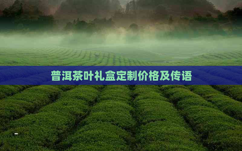 普洱茶叶礼盒定制价格及传语