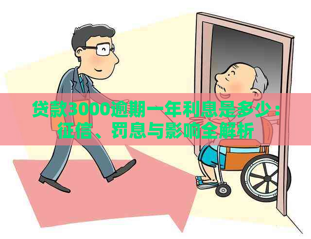 贷款3000逾期一年利息是多少：、罚息与影响全解析