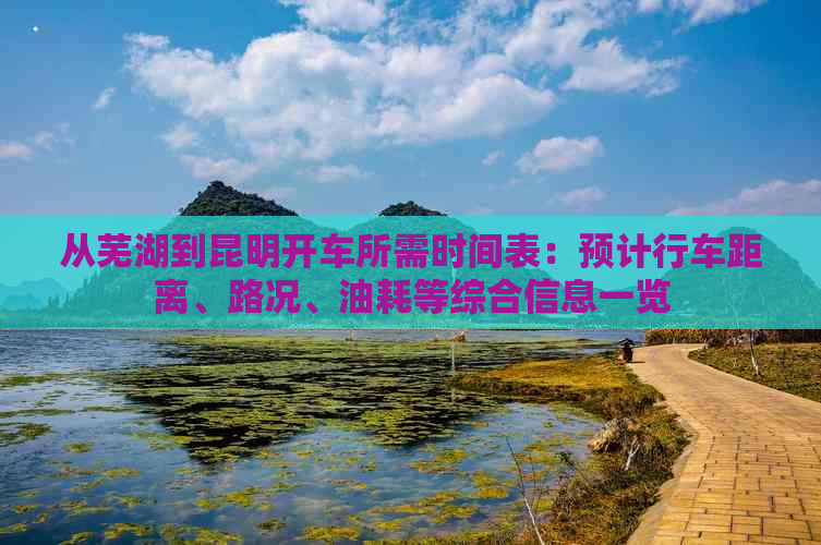 从芜湖到昆明开车所需时间表：预计行车距离、路况、油耗等综合信息一览