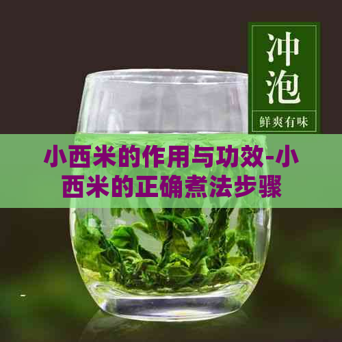 小西米的作用与功效-小西米的正确煮法步骤