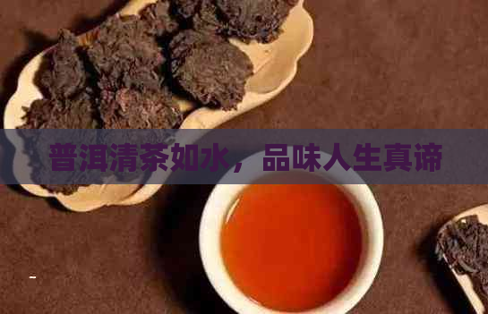 普洱清茶如水，品味人生真谛