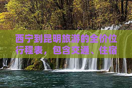 西宁到昆明旅游的全价位行程表，包含交通、住宿、餐饮等详细费用信息