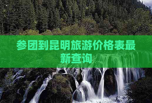 参团到昆明旅游价格表最新查询