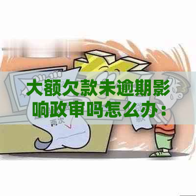 大额欠款未逾期影响政审吗怎么办：解答贷款对政审的影响