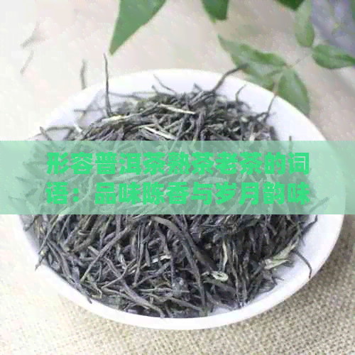 形容普洱茶熟茶老茶的词语：品味陈香与岁月韵味