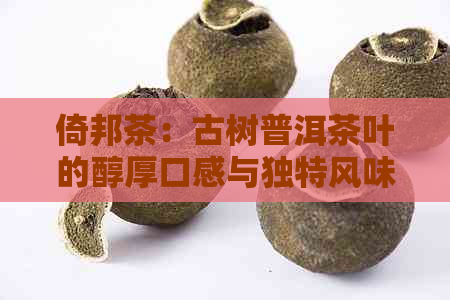 倚邦茶：古树普洱茶叶的醇厚口感与独特风味