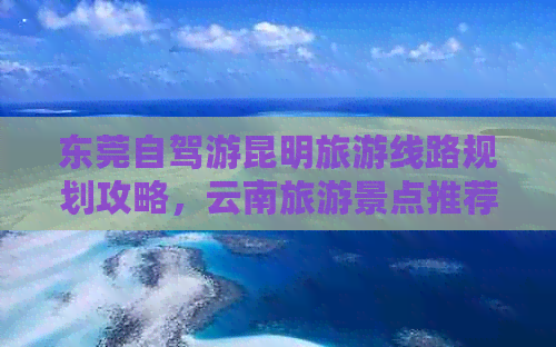 东莞自驾游昆明旅游线路规划攻略，云南旅游景点推荐及路线指南