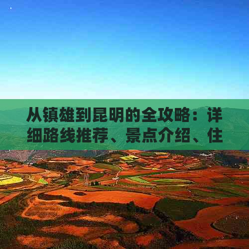 从镇雄到昆明的全攻略：详细路线推荐、景点介绍、住宿和交通全解析