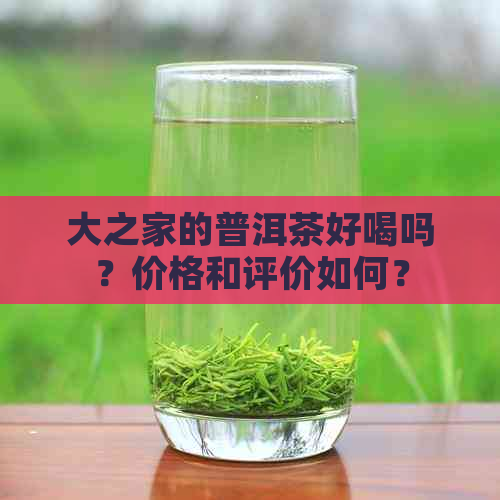 大之家的普洱茶好喝吗？价格和评价如何？