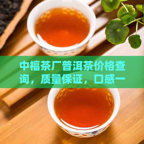 中福茶厂普洱茶价格查询，质量保证，口感一流，您值得拥有！