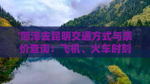 '菏泽去昆明交通方式与票价查询：飞机、火车时刻表'