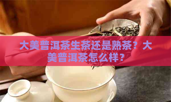 大美普洱茶生茶还是熟茶？大美普洱茶怎么样？