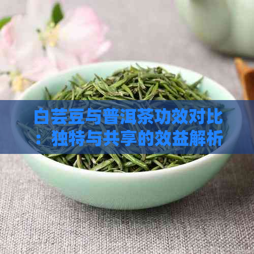 白芸豆与普洱茶功效对比：独特与共享的效益解析