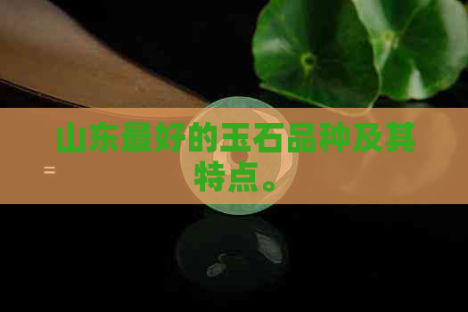 山东更好的玉石品种及其特点。