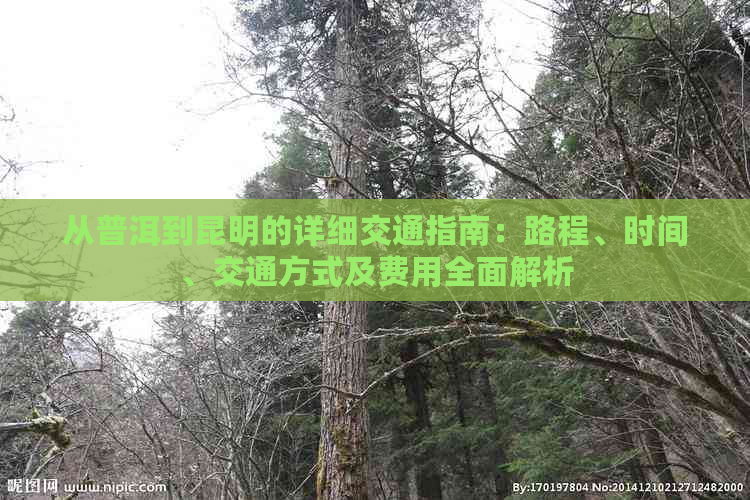 从普洱到昆明的详细交通指南：路程、时间、交通方式及费用全面解析