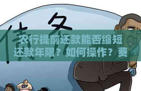 农行提前还款能否缩短还款年限？如何操作？费用是多少？