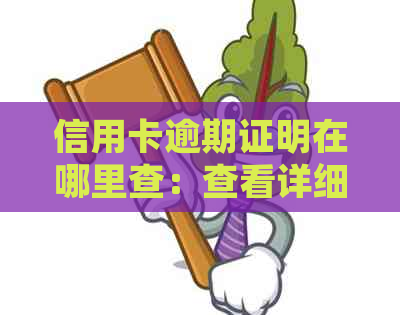 信用卡逾期证明在哪里查：查看详细逾期记录及时间