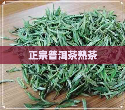 正宗普洱茶熟茶