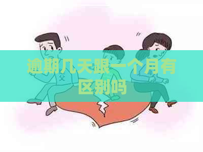 逾期几天跟一个月有区别吗