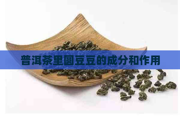 普洱茶里圆豆豆的成分和作用