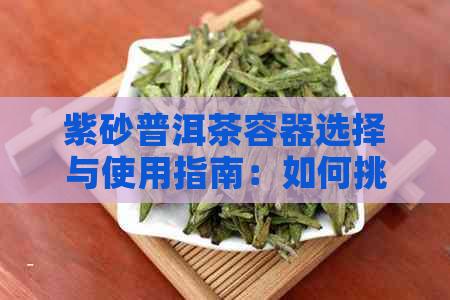 紫砂普洱茶容器选择与使用指南：如何挑选、保养和品鉴优质普洱茶？