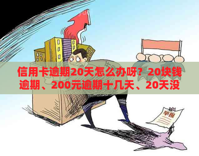 信用卡逾期20天怎么办呀？20块钱逾期、200元逾期十几天、20天没还了怎么办