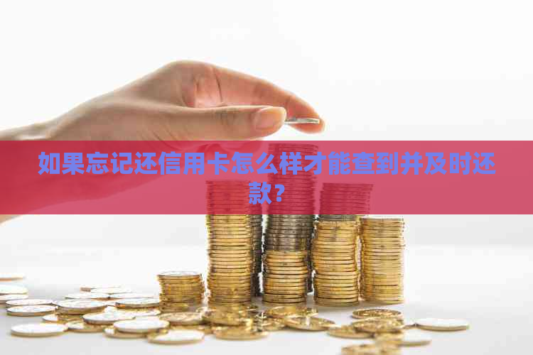 如果忘记还信用卡怎么样才能查到并及时还款？