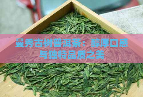 曼秀古树普洱茶：醇厚口感与独特品质之美