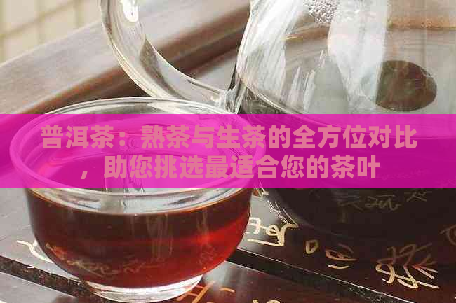 普洱茶：熟茶与生茶的全方位对比，助您挑选最适合您的茶叶