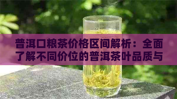 普洱口粮茶价格区间解析：全面了解不同价位的普洱茶叶品质与性价比