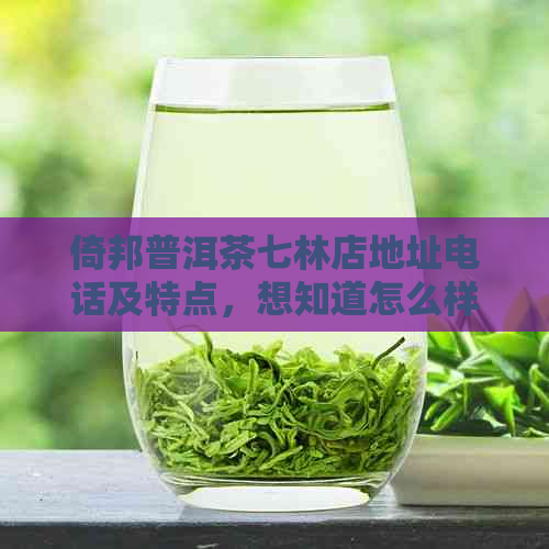 倚邦普洱茶七林店地址电话及特点，想知道怎么样吗？