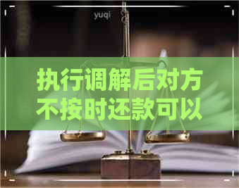 执行调解后对方不按时还款可以拘留吗