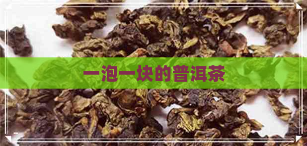 一泡一块的普洱茶