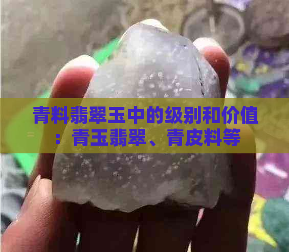 青料翡翠玉中的级别和价值：青玉翡翠、青皮料等