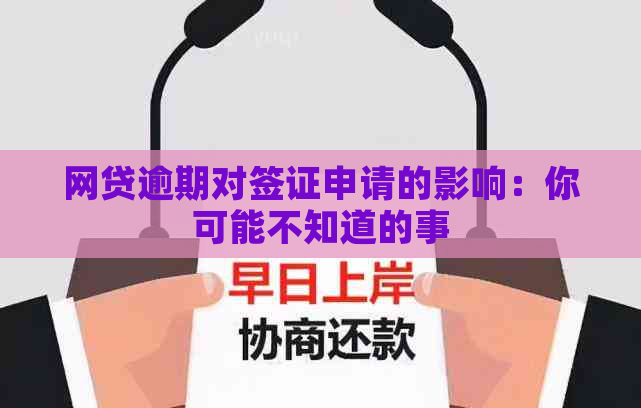 网贷逾期对签证申请的影响：你可能不知道的事