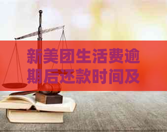 新美团生活费逾期后还款时间及方式，会不会要求一次性结清？