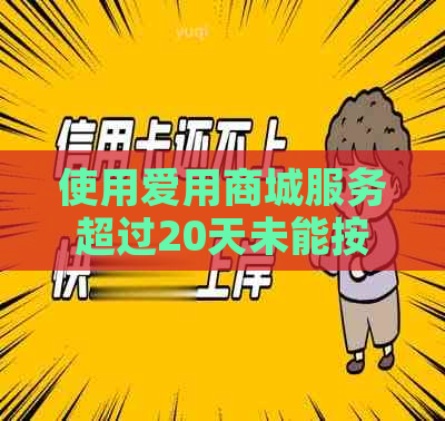 使用爱用商城服务超过20天未能按时还款，是否会产生影响？