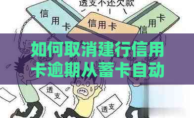 如何取消建行信用卡逾期从蓄卡自动扣款？