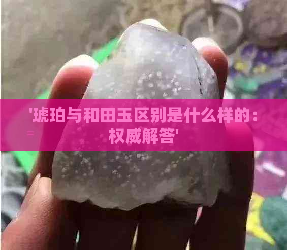 '琥珀与和田玉区别是什么样的：权威解答'