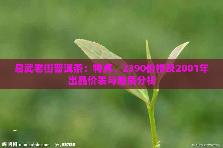 易武老街普洱茶：特点、2390价格及2001年出品价表与地质分析