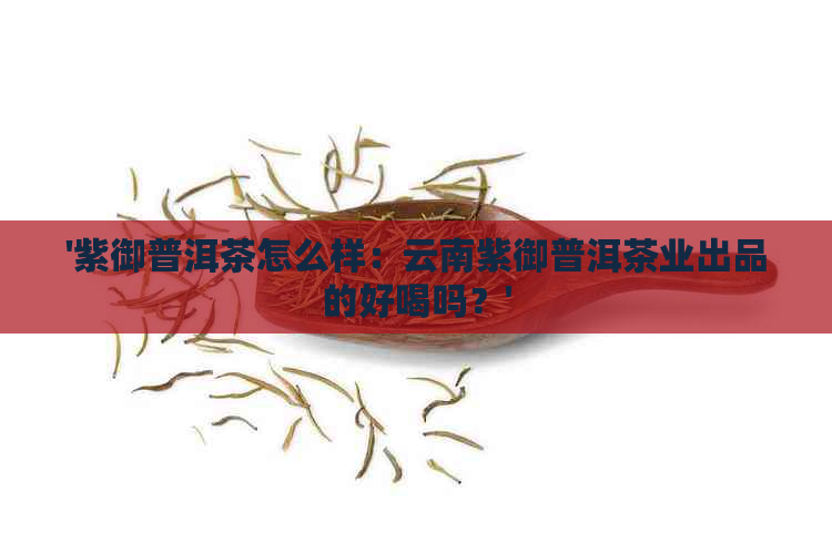 '紫御普洱茶怎么样：云南紫御普洱茶业出品的好喝吗？'