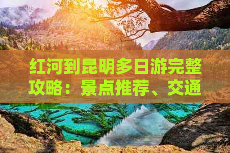 红河到昆明多日游完整攻略：景点推荐、交通方式、住宿选择等一应俱全！