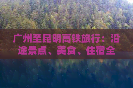 广州至昆明高铁旅行：沿途景点、美食、住宿全攻略，让你一次玩转云南