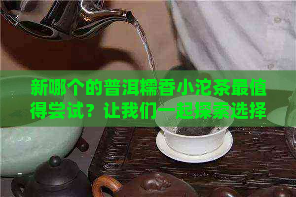 新哪个的普洱糯香小沱茶最值得尝试？让我们一起探索选择