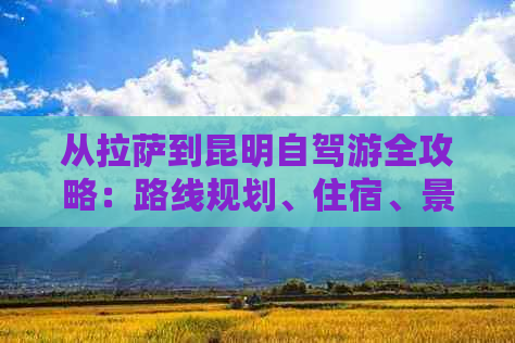 从     到昆明自驾游全攻略：路线规划、住宿、景点推荐及注意事项一文详解