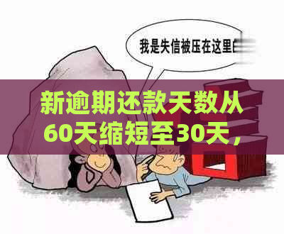 新逾期还款天数从60天缩短至30天，全面解决用户还款相关问题